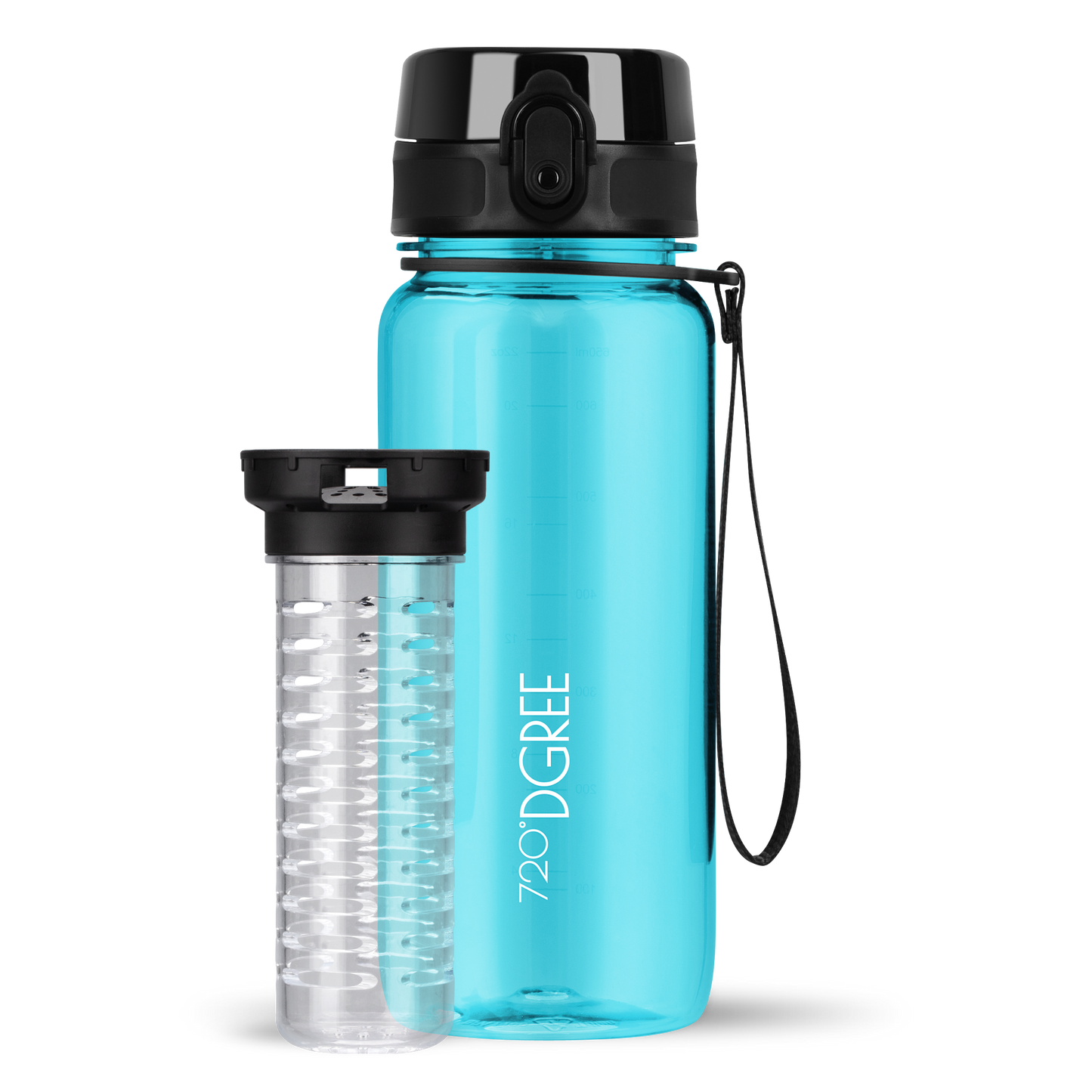 uberBottle Trinkflasche | crystalClear Fruchtbehälter