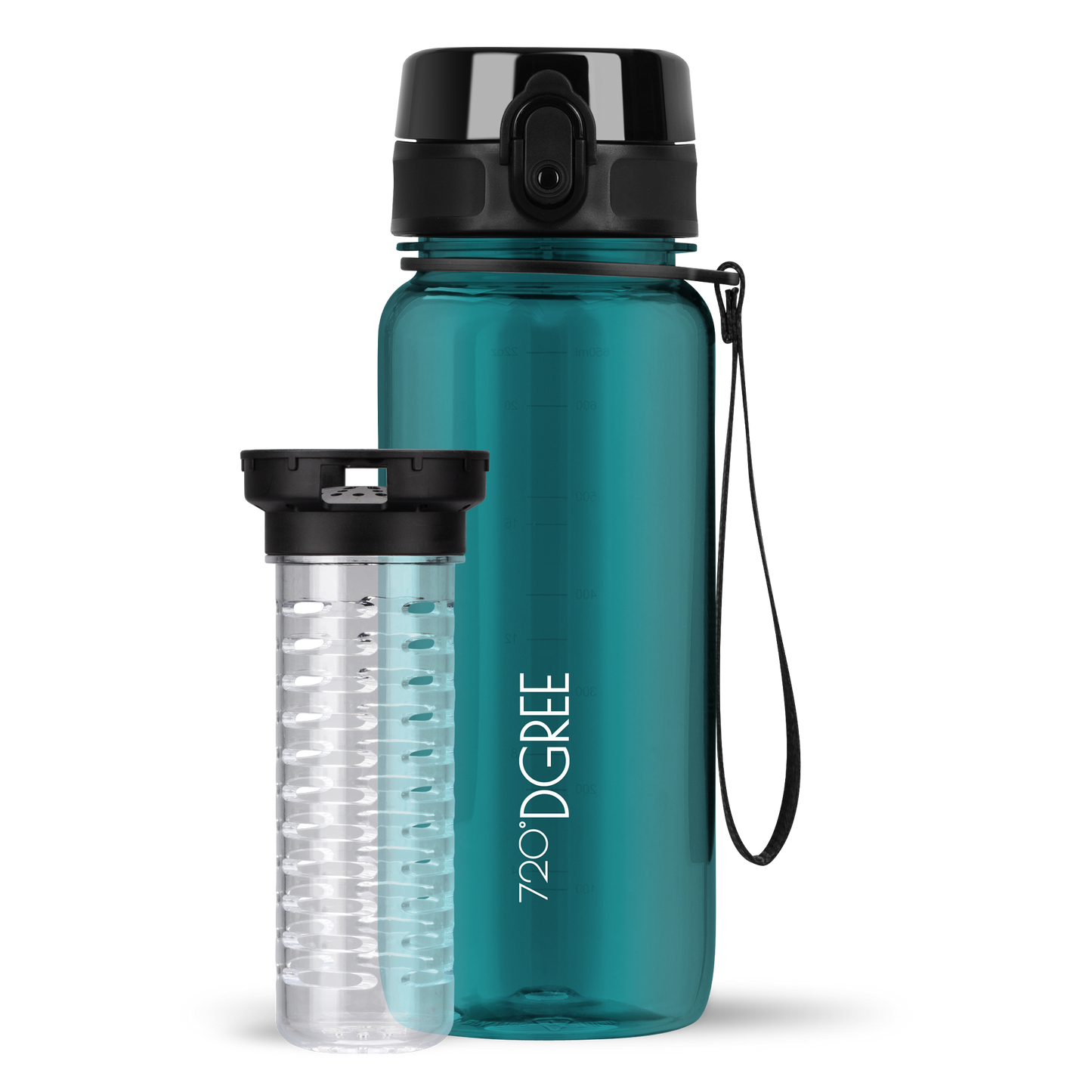 uberBottle Trinkflasche | crystalClear Fruchtbehälter