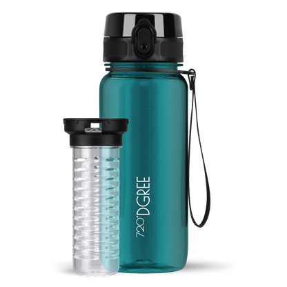 uberBottle Trinkflasche | crystalClear Fruchtbehälter