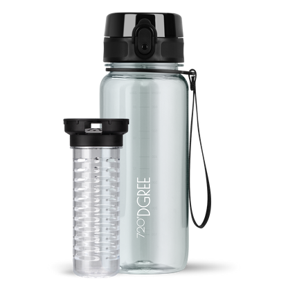 uberBottle Trinkflasche | crystalClear Fruchtbehälter