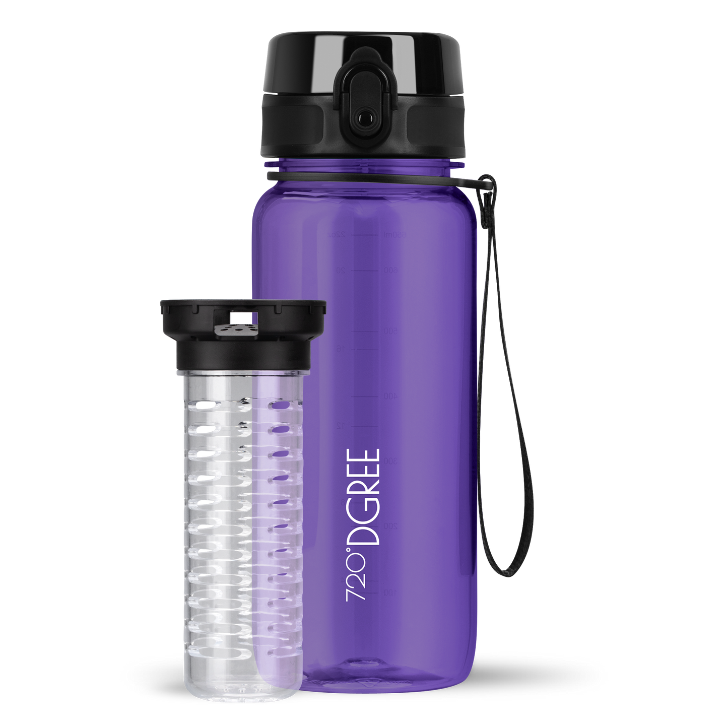 uberBottle Trinkflasche | crystalClear Fruchtbehälter