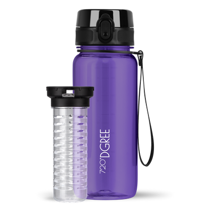 uberBottle Trinkflasche | crystalClear Fruchtbehälter