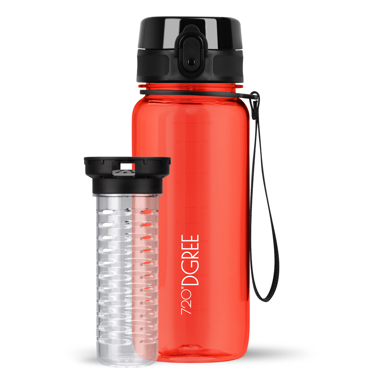 uberBottle Trinkflasche | crystalClear Fruchtbehälter
