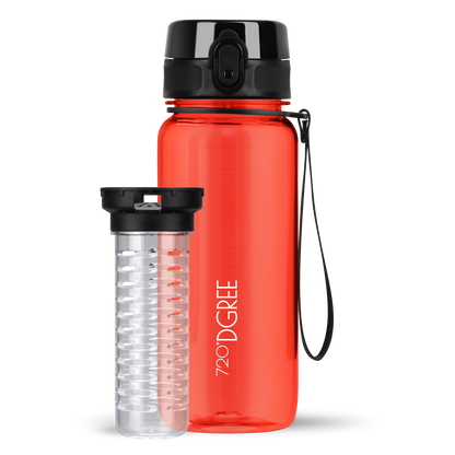 uberBottle Trinkflasche | crystalClear Fruchtbehälter