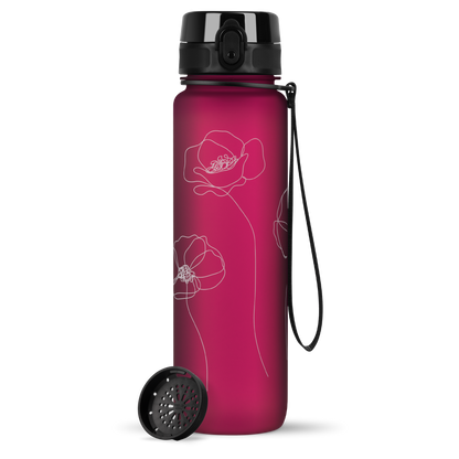 uberBottle Trinkflasche Tracker und Motive | softTouch Sieb