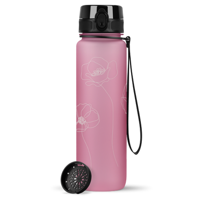 uberBottle Trinkflasche Tracker und Motive | softTouch Sieb