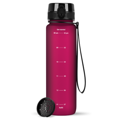 uberBottle Trinkflasche Tracker und Motive | softTouch Sieb