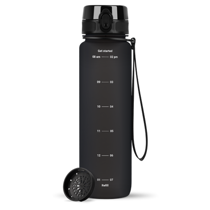 uberBottle Trinkflasche Tracker und Motive | softTouch Sieb