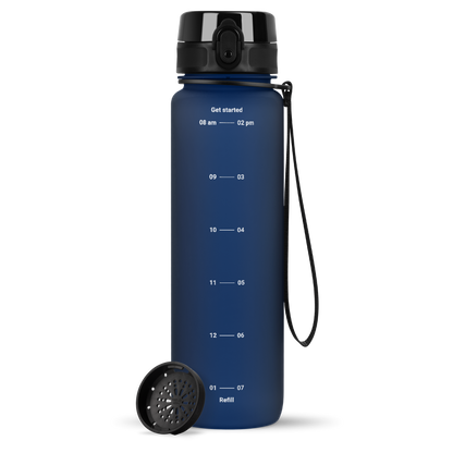 uberBottle Trinkflasche Tracker und Motive | softTouch Sieb
