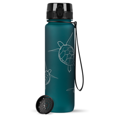 uberBottle Trinkflasche Tracker und Motive | softTouch Sieb