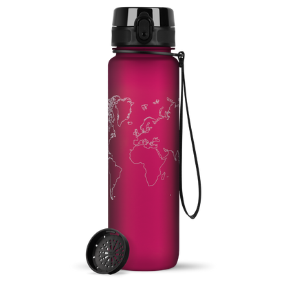 uberBottle Trinkflasche Tracker und Motive | softTouch Sieb