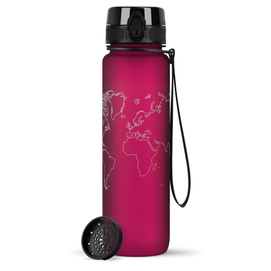 OUTLET uberBottle Trinkflasche Tracker und Motive | softTouch Sieb