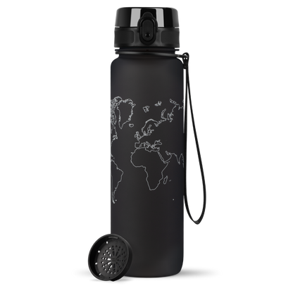 uberBottle Trinkflasche Tracker und Motive | softTouch Sieb