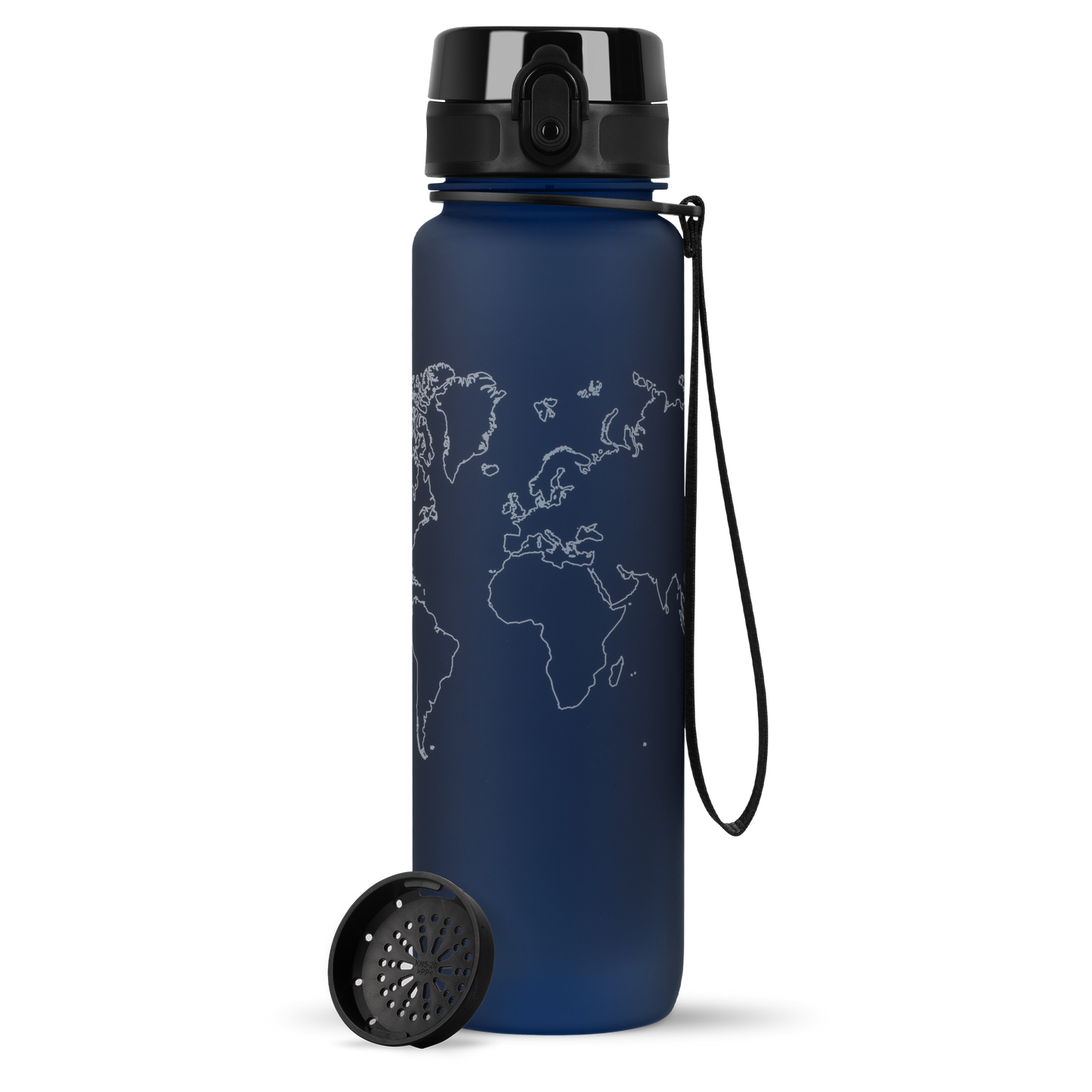 uberBottle Trinkflasche Tracker und Motive | softTouch Sieb