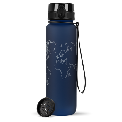 uberBottle Trinkflasche Tracker und Motive | softTouch Sieb