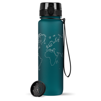uberBottle Trinkflasche Tracker und Motive | softTouch Sieb