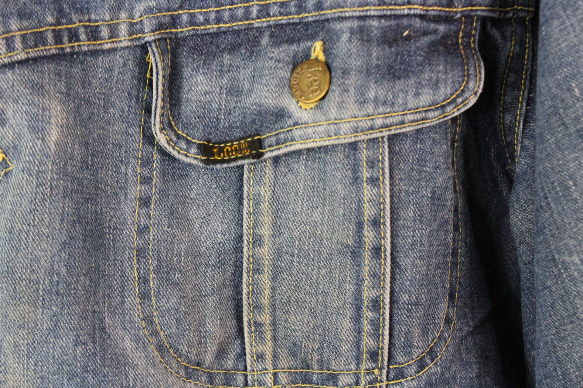 Vintage 70s Lee Storm Rider Jeans Jacke - Image 4