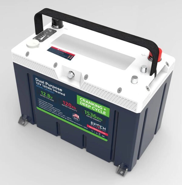12V 120AH Group 27 LiFePO4 Battery Cranking & Deep Cycle Lithium Battery (Dual Purpose) - Image 7