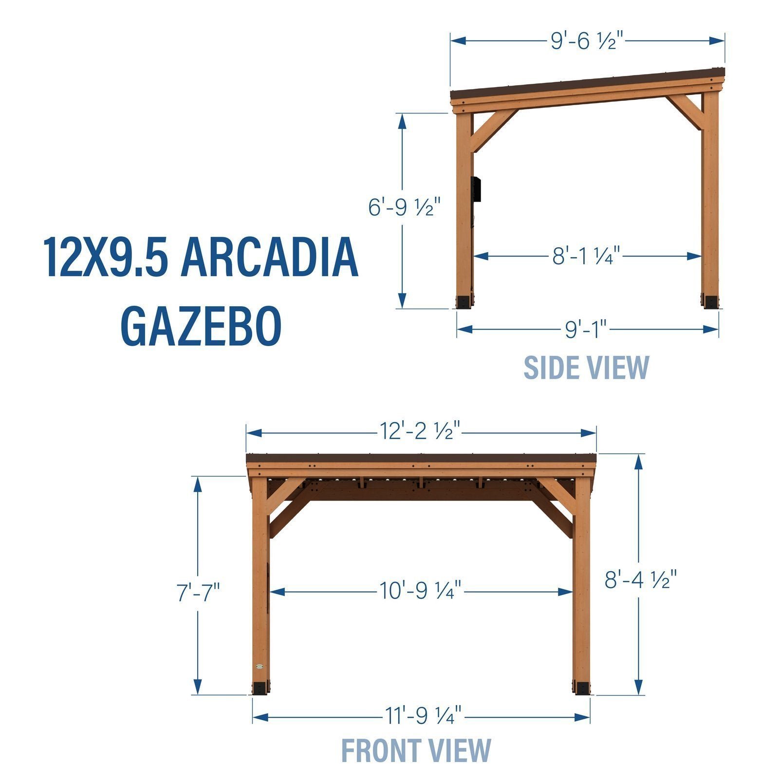 Backyard Discovery 12×9.5 Arcadia Gazebo - Image 9