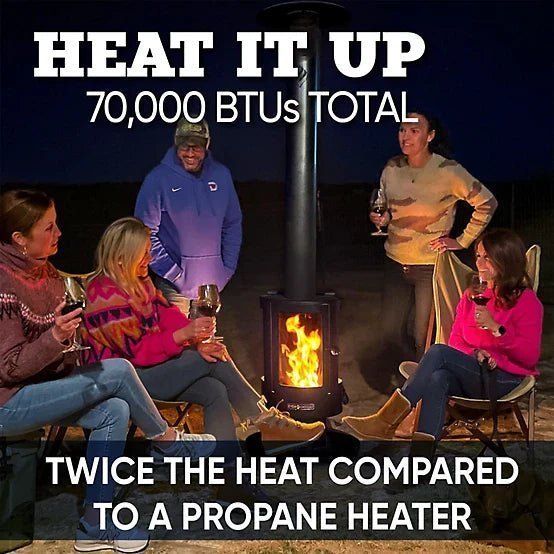 Even Embers Pellet-Fueled Patio Heater, 100 sq. ft., 70,000 BTU - Image 3