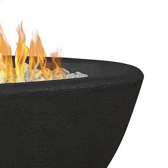 Real Flame 48.25 in. x 28.25 in. Riverside Oval Propane Gas Fire Bowl, Shale - Image 2
