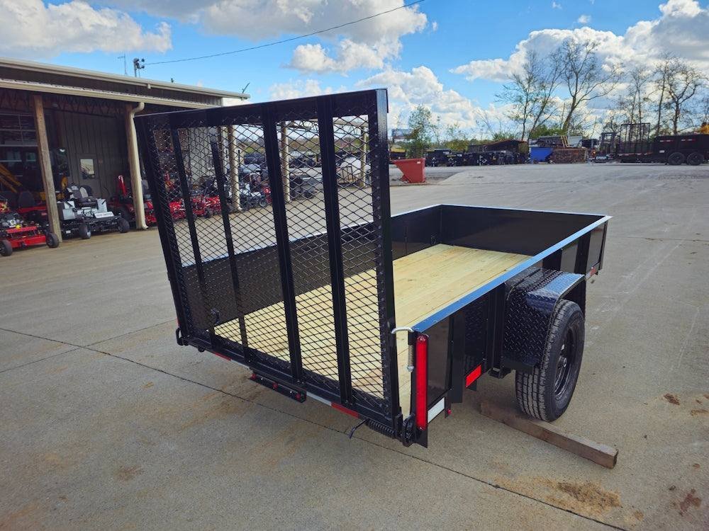 5′ X 10′ Utility Trailer Straight Deck 18″ Sides Tall Gate - Image 8
