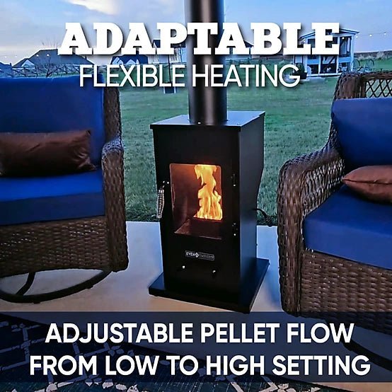 Even Embers Pellet Chiminea, 100 sq. ft., 70,000 BTU - Image 6