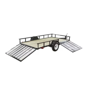 Carry-On Trailer 6-ft x 12-ft Treated Lumber Utility Trailer with Ramp Gate