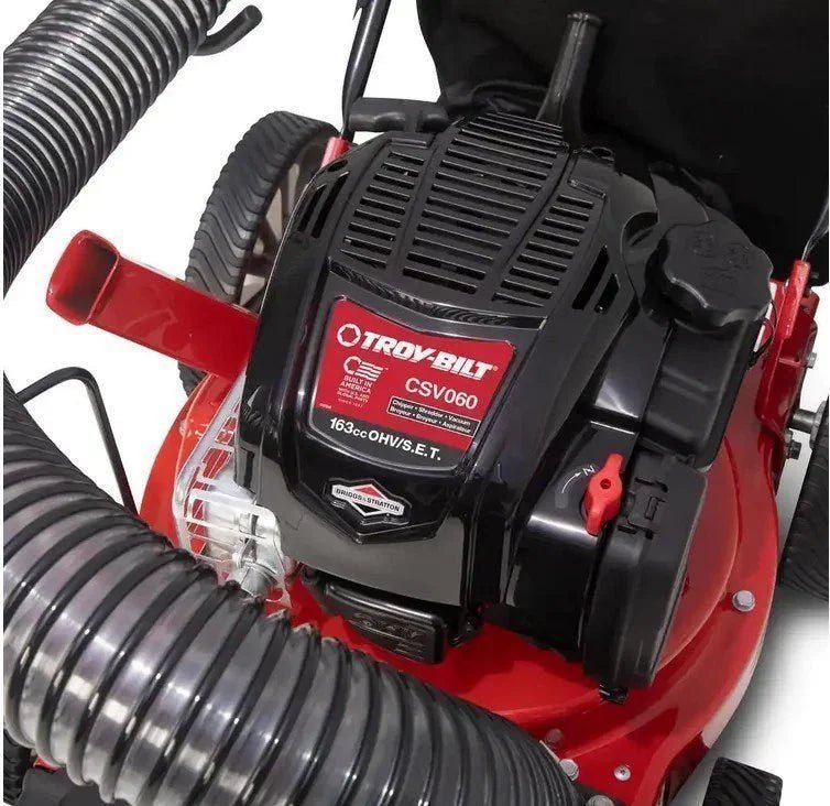 Troy-Bilt 24 in. Leaf Vacuum Head 1.5 in. Chipping Capacity Gas Powered Chipper Shredder Vacuum with High Rear Wheels - Image 2