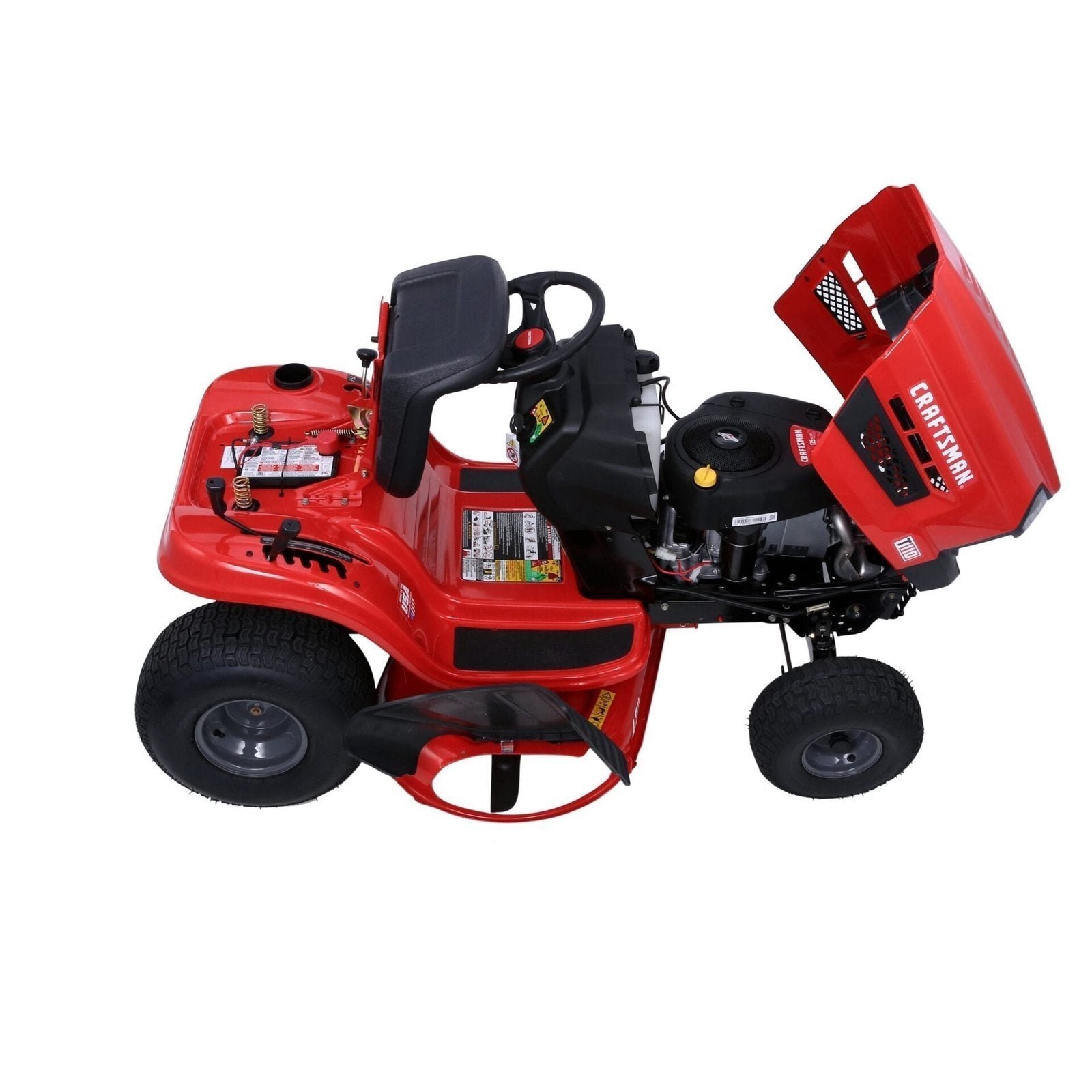 CRAFTSMAN Riding Lawn Mower with Snow Plow - Image 6