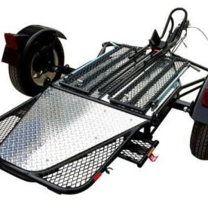 Single Rail Motorcycle Trailer – Compact, Easy-to-Tow Hauler for One Bike
