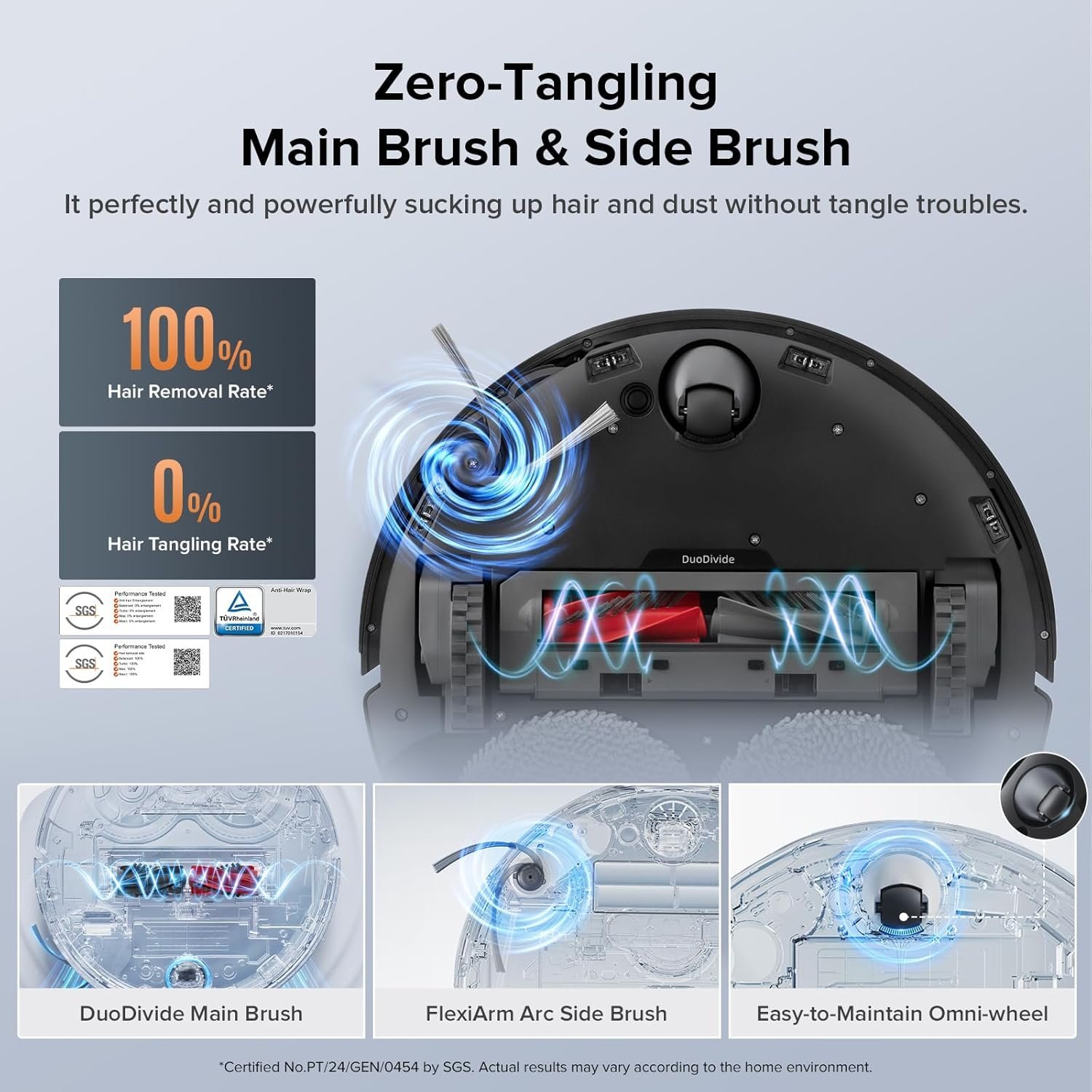 Roborock Qrevo Edge S5A Robot Vacuum & Mop, 18,500Pa, Zero-Tangle - Image 2