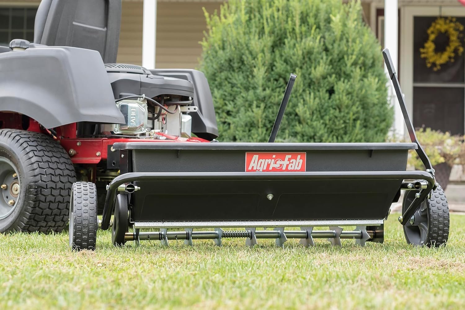 Agri-Fab 45-0543 Tow-Behind 100 lb Lawn & Garden Spiker Seeder Spreader - Image 28