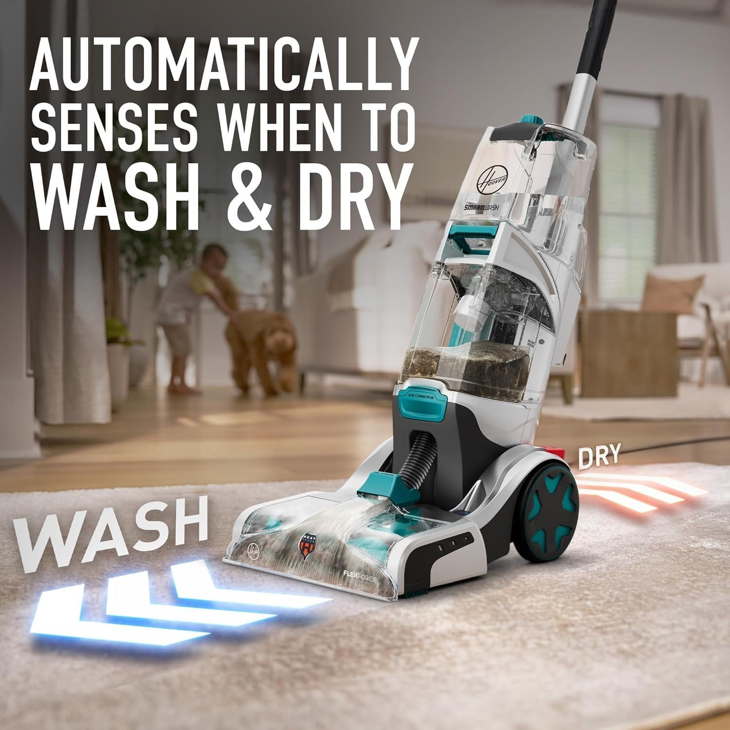 Hoover Smartwash Automatic Carpet Cleaner Machine, FH52000, Turquoise - Image 30