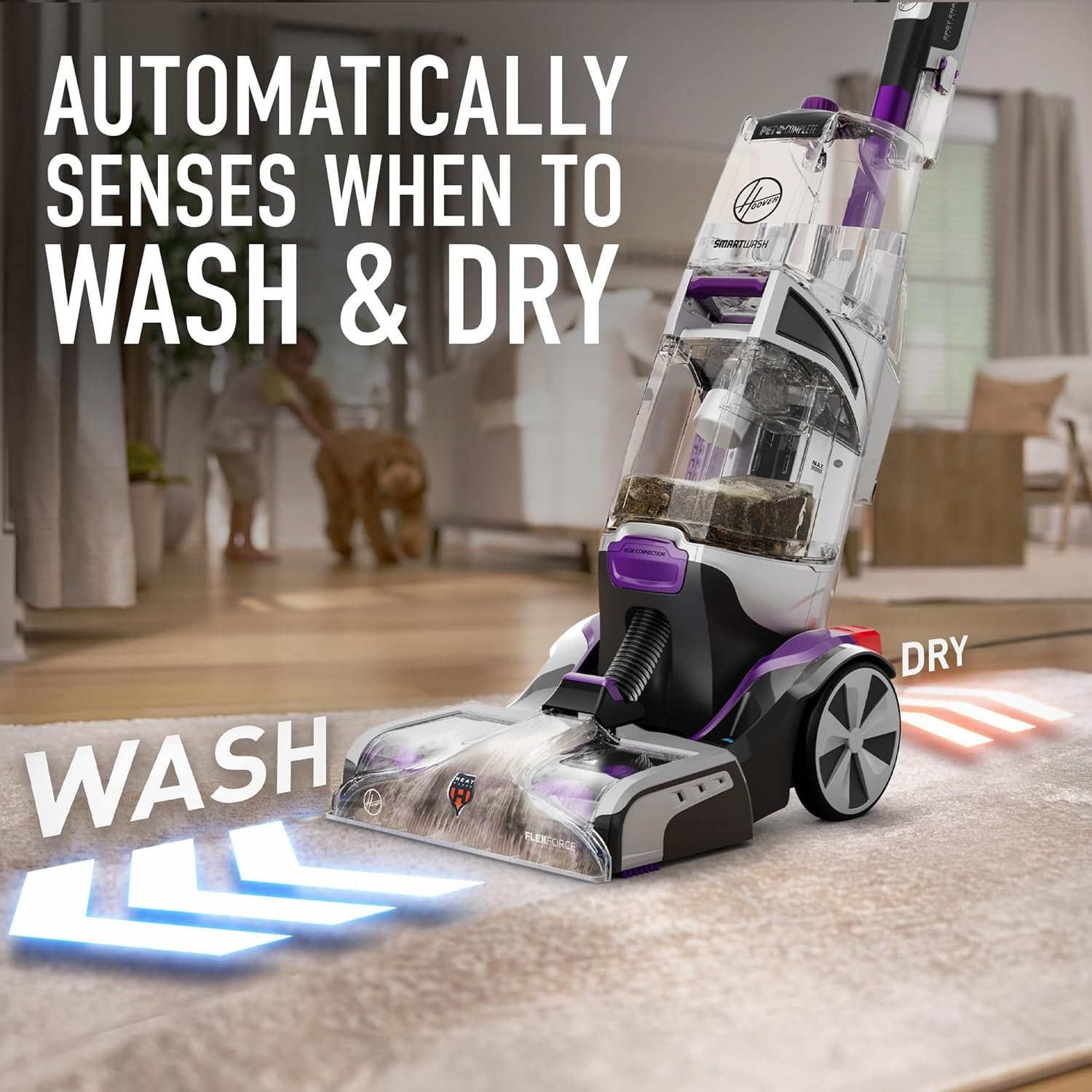 Hoover Smartwash Automatic Carpet Cleaner Machine, FH52000, Turquoise - Image 17