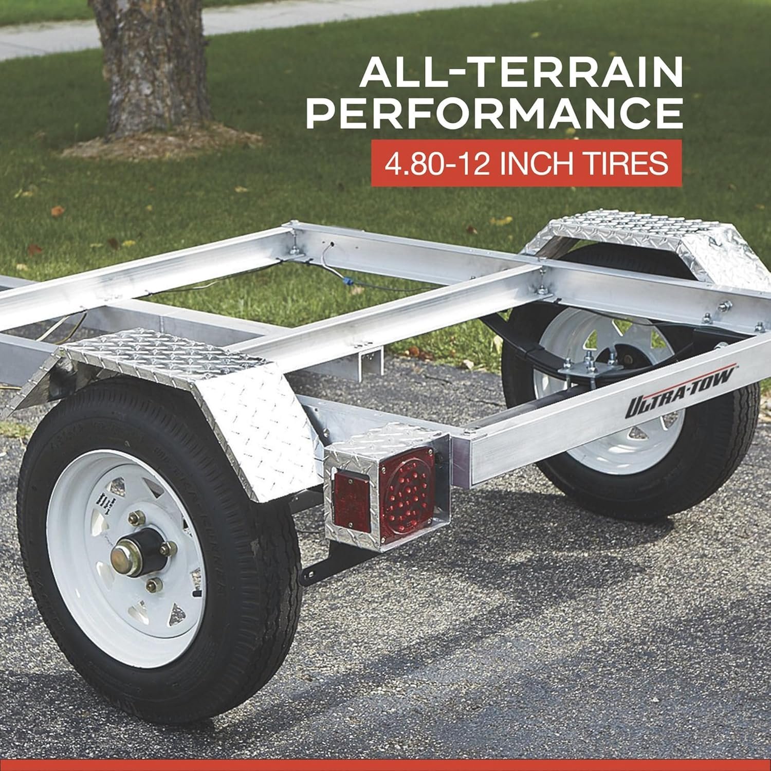 Ultra-Tow 40in. x 48in. Aluminum Utility Trailer Kit – 1060-Lb. Load Capacity - Image 5
