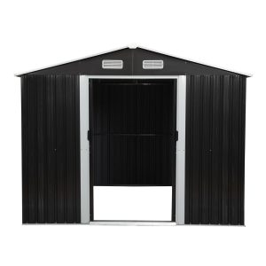 8′ x 10′ Tool Storage Shed Charcoal Black