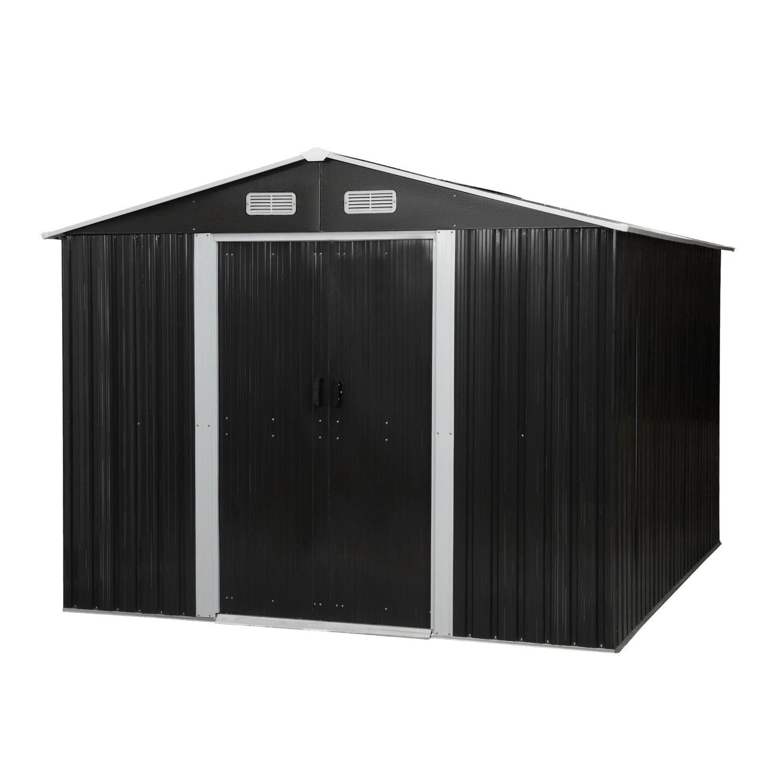 8′ x 10′ Tool Storage Shed Charcoal Black - Image 3