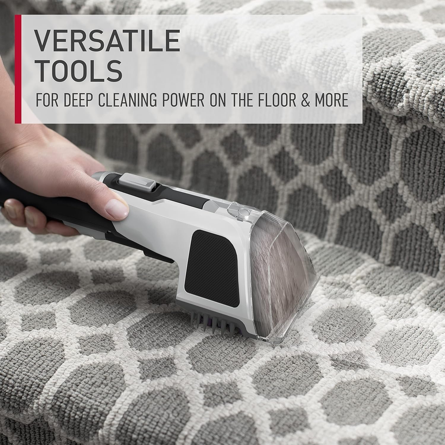 Hoover PowerScrub Deluxe Carpet Cleaner for Carpet & Upholstery with Tools - Image 4