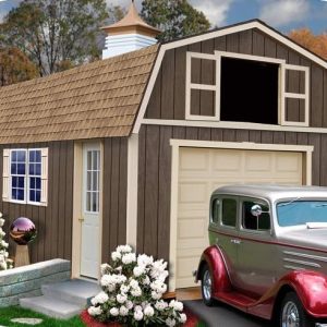 Best Barns Tahoe 12×20 Wood Storage Garage Shed Kit