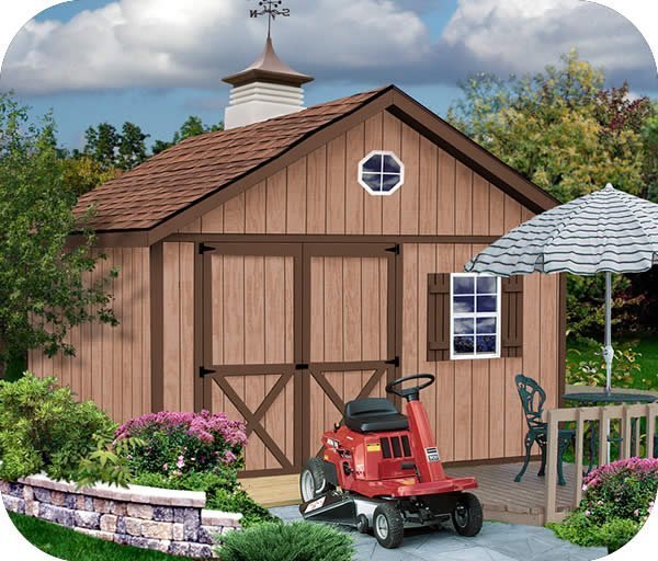 Brandon 12Γ16 Wood Storage Shed Kit β ALL Pre-Cut