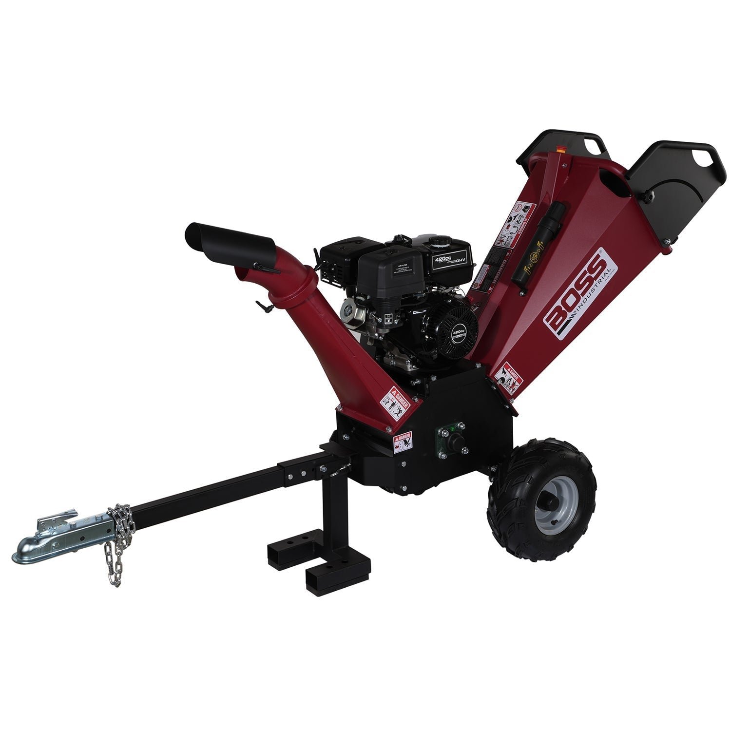 Boss Industrial 6″ 14 HP Chipper Shredder with Electric Starter – CGR60 - Image 4