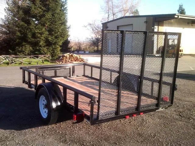 5.5 X 10 Carry-On Utility Pipe Top w/ Mesh Tongue Box Trailer - Image 6
