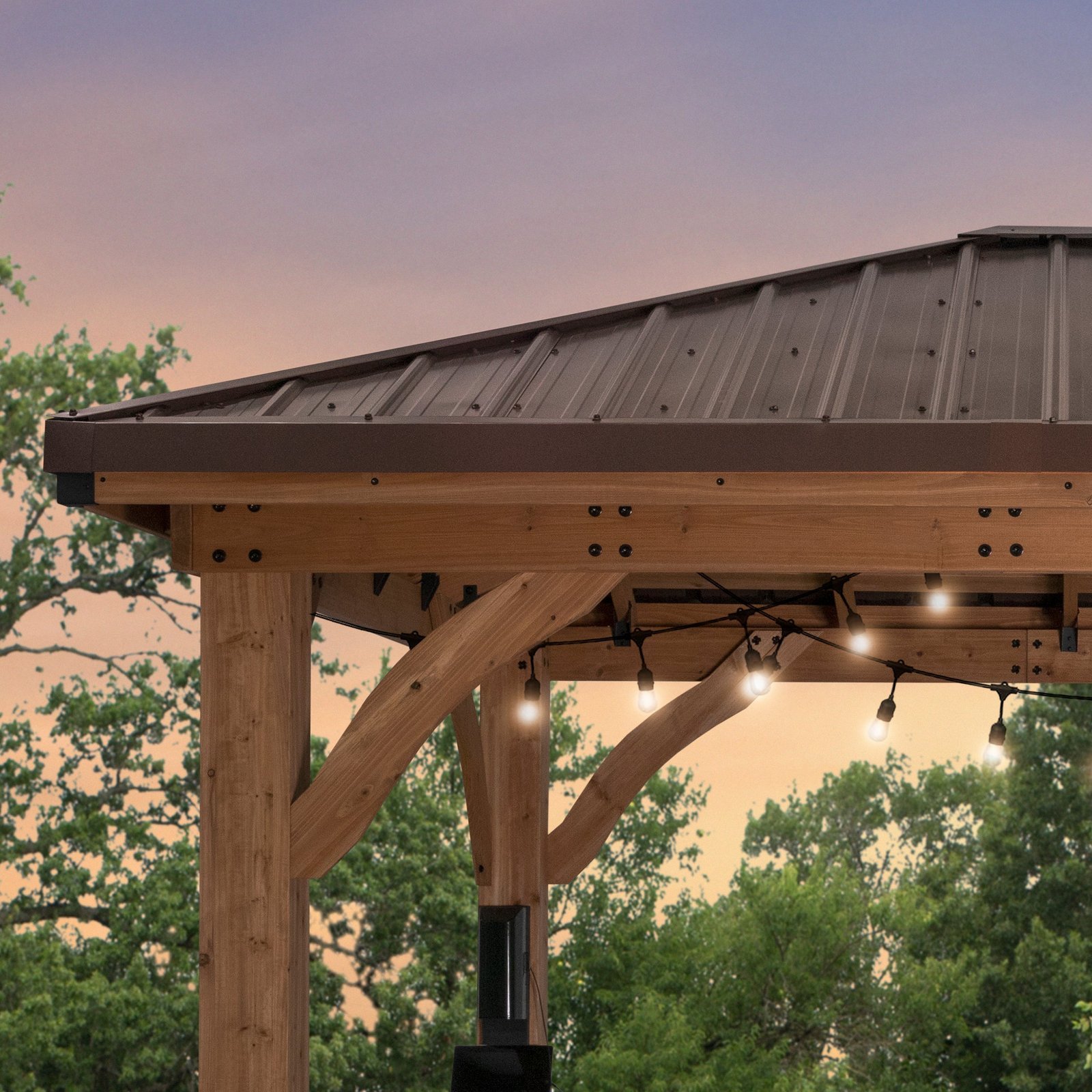 Cordova 14×10 Outdoor Gazebo with Steel Frame and Weather-Resistant Canopy - Image 7