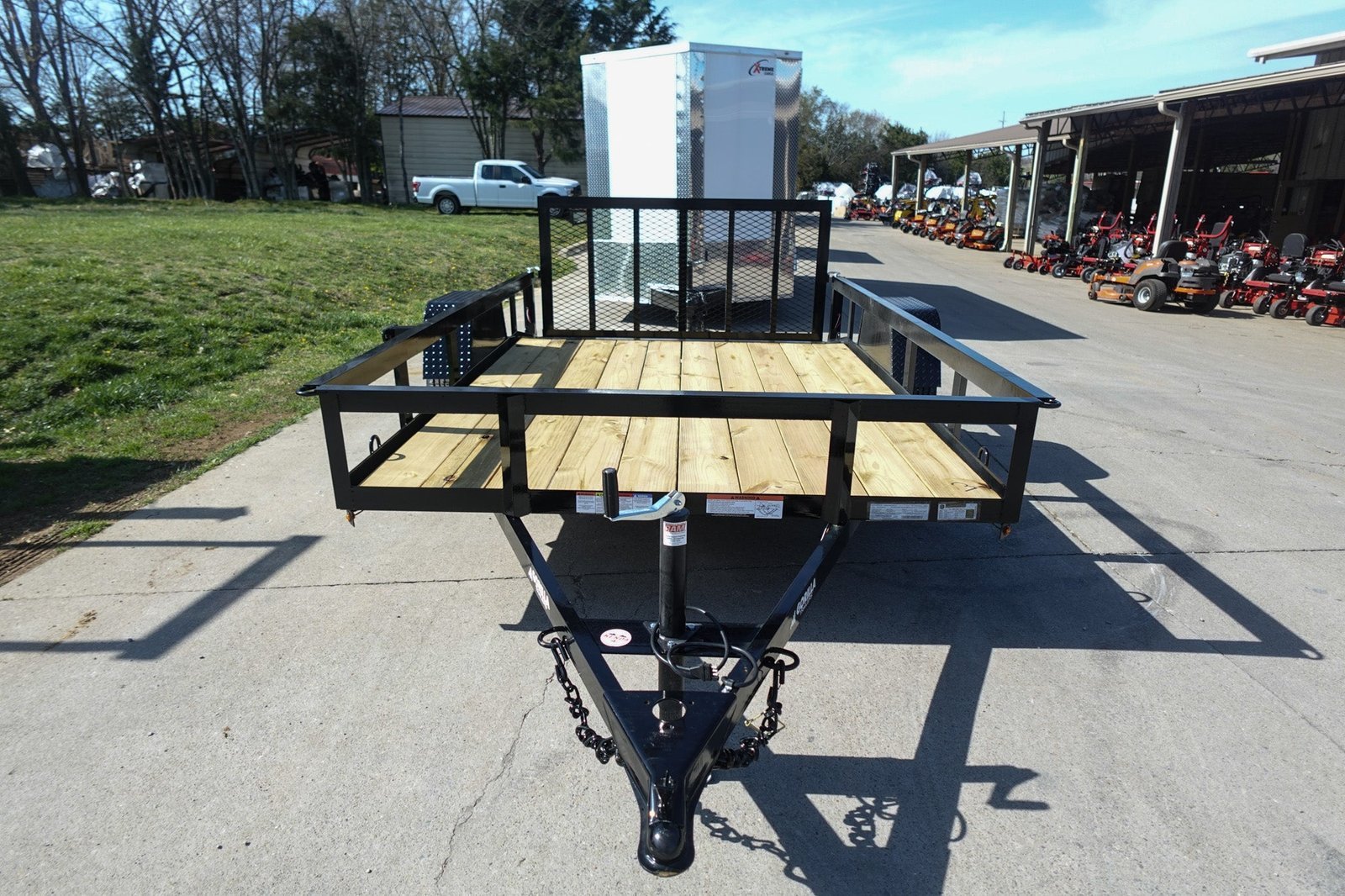 6′ 4″ x 10 Utility Trailer Dovetail Powder Coated With Gate 3,500lb Axle - Image 3