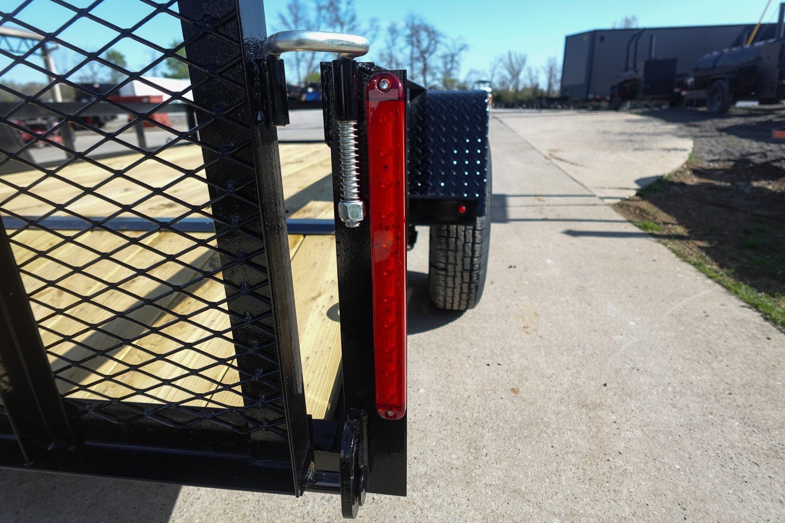 6′ 4″ x 10 Utility Trailer Dovetail Powder Coated With Gate 3,500lb Axle - Image 13