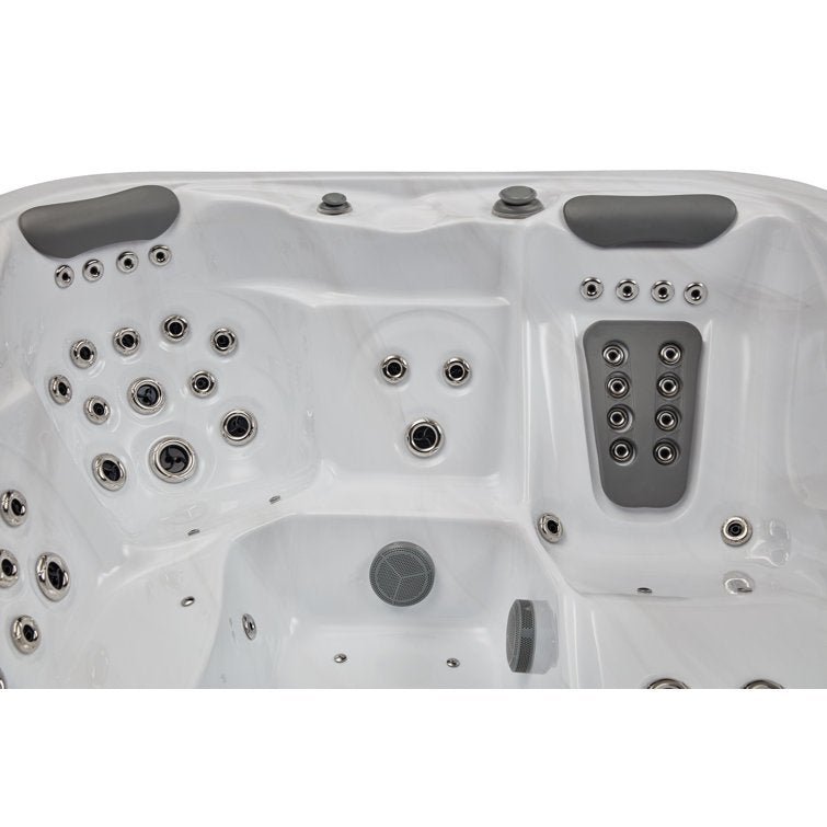 Danika 5-person 68-jet Hot Tub With Bluetooth In Gray - Image 4
