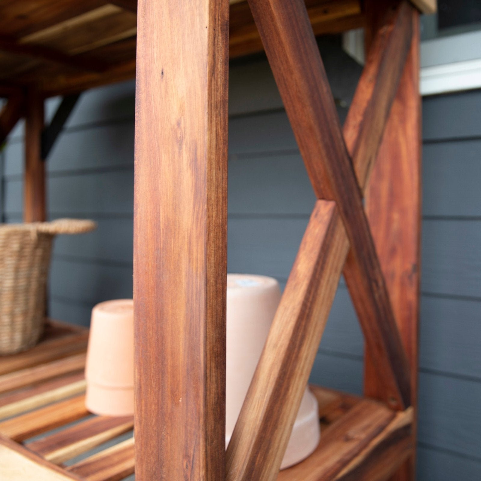 Potting Table/Bench/Serving Bar β Acacia Wood - Image 9