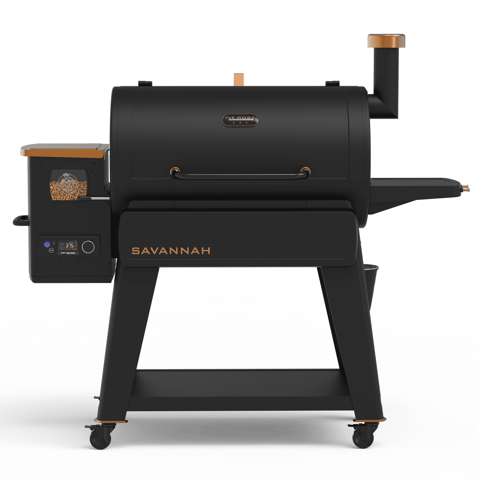 Pit Boss Pellet Smoker, Savannah 1500 Square Inch Wood Fired Pellet Grill, Onyx Series