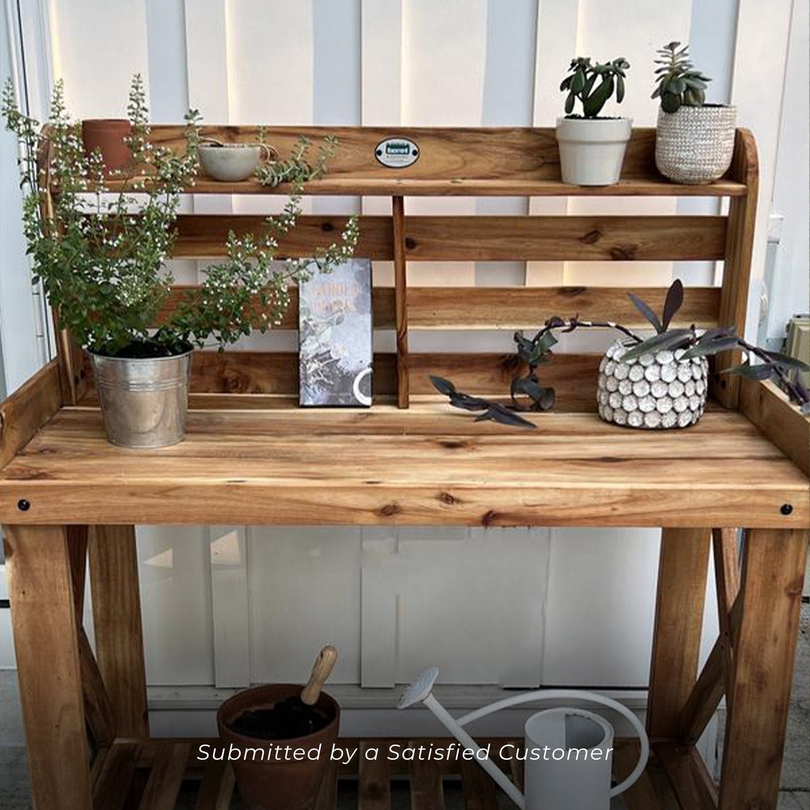 Potting Table/Bench/Serving Bar β Acacia Wood - Image 7